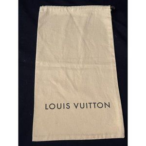 Louis Vuitton Dust Bag Storage Cover Drawstring Cream 9.2" x 15.7"